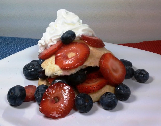 Red, White & Blueberry Shortcake
