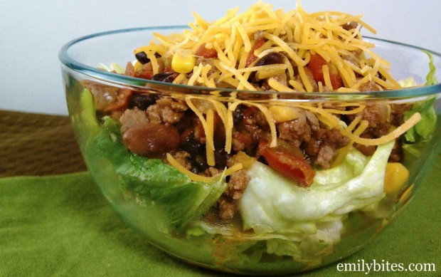 Slow Cooker Taco Chili Salad