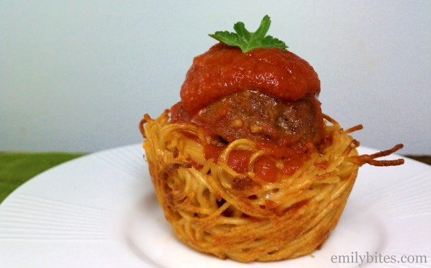Spaghetti and Meatball Cup