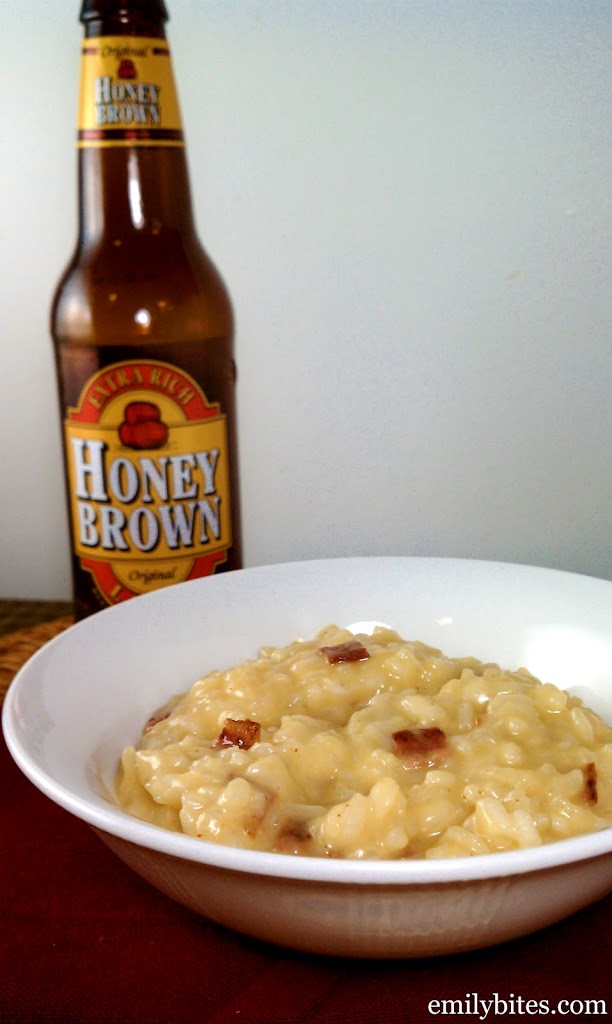 Bacon, Cheddar and Beer Risotto