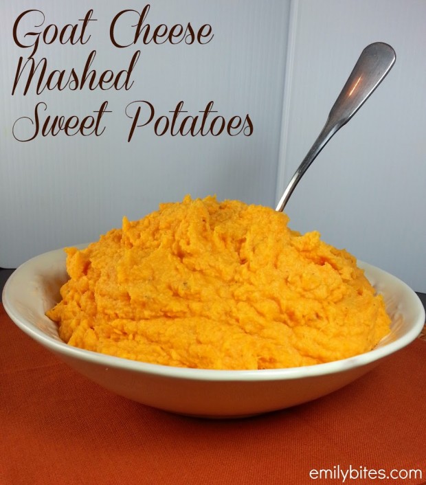 Goat Cheese Mashed Sweet Potatoes
