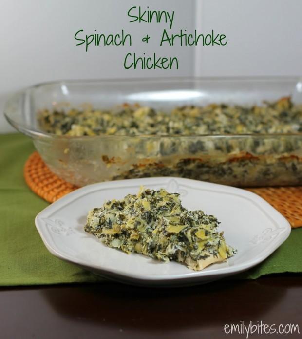 Skinny Spinach and Artichoke Chicken