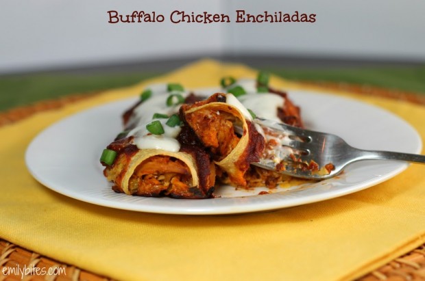 Buffalo Chicken Enchiladas