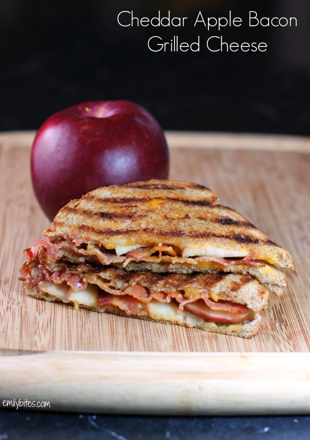 Cheddar Apple Bacon Grilled Cheese