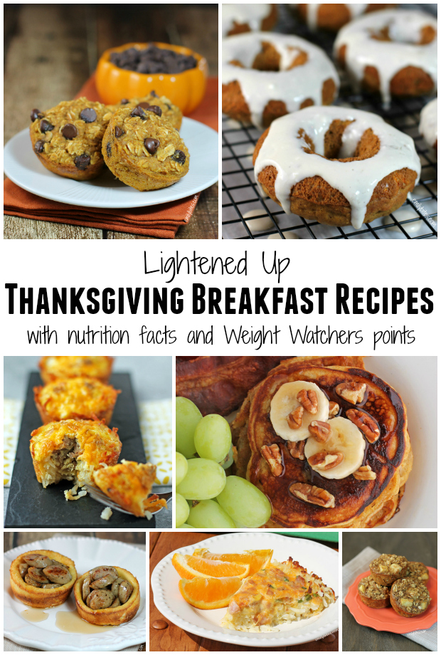 Lightened Up Thanksgiving Breakfast Recipes