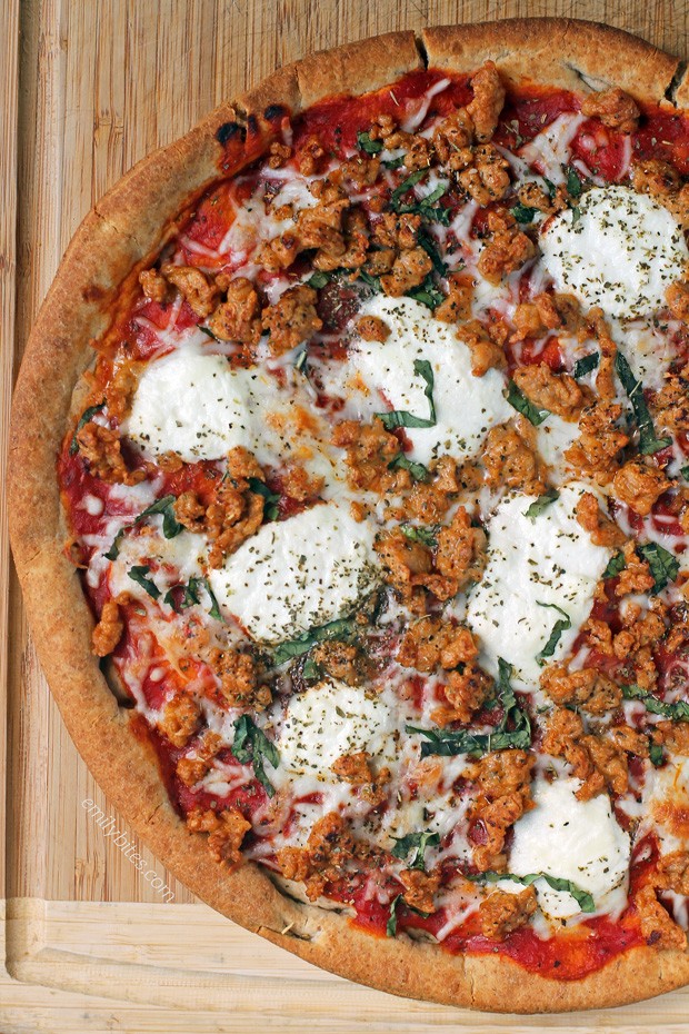 Sausage and Ricotta Pizza