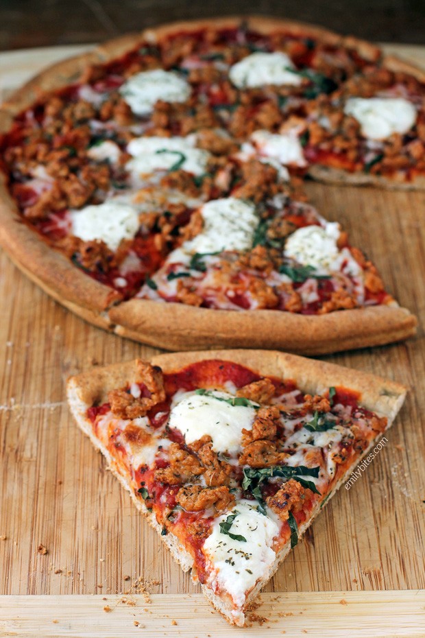 Sausage and Ricotta Pizza