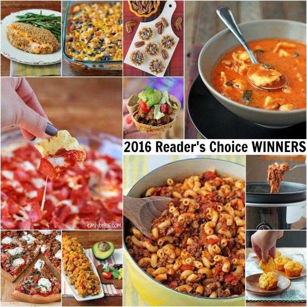 The Best Recipes of 2016: Emily Bites Reader's Choice Award Winners!