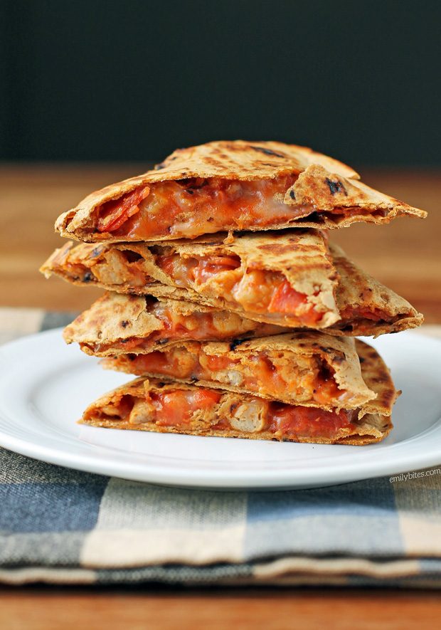 Pepperoni and Sausage Pizzadillas