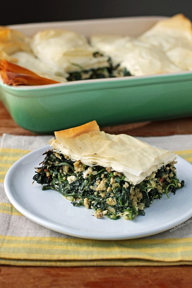 Spinach and Chicken Phyllo Bake