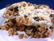 Italian Sausage Spinach Pasta Bake