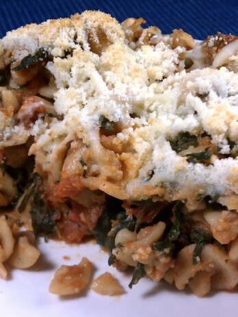 Italian Sausage Spinach Pasta Bake