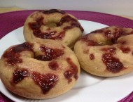 Baked Peanut Butter & Jelly Doughnuts