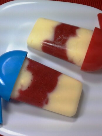 Strawberry Cheesecake Popsicles