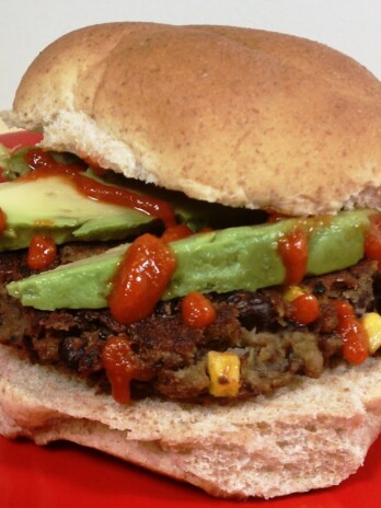 Spicy Black Bean Veggie Burgers