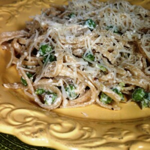 Parmesan Linguini with Peas