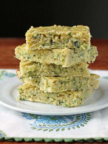 Zucchini Squares stacked