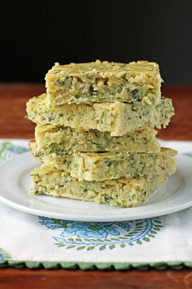 Zucchini Squares stacked