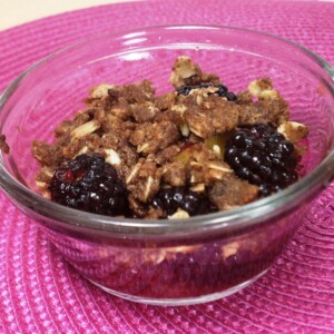 Blackberry Peach Crisps