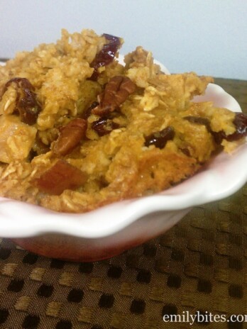 Pumpkin, Cranberry & Apple Baked Oatmeal