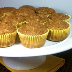 Peanut Butter Banana Oatmeal Muffins