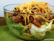 Slow Cooker Taco Chili Salad