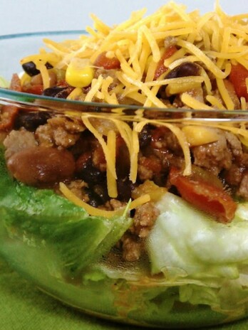 Slow Cooker Taco Chili Salad