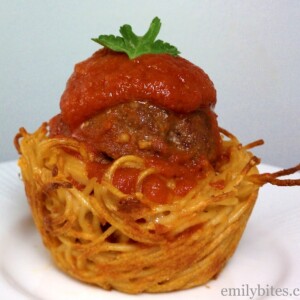 Spaghetti and Meatball Cup