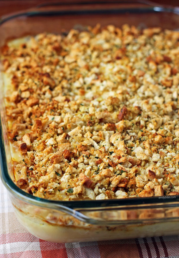 Cheesy Chicken and Stuffing Bake