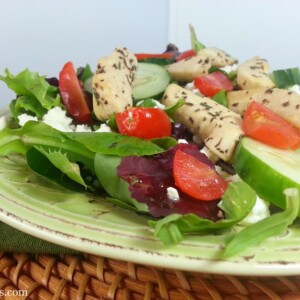 Chicken Souvlaki Salad