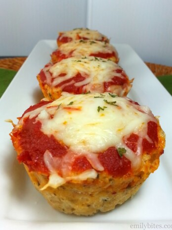 Chicken Parmesan Meatloaf Muffins