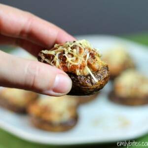 Sausage Stuffed Balsamic Mushrooms