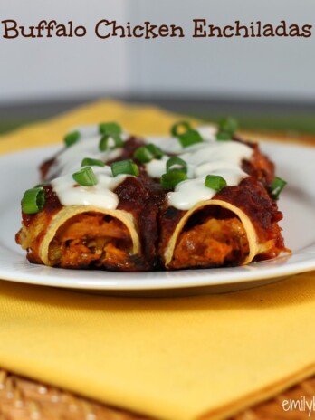 Buffalo Chicken Enchiladas