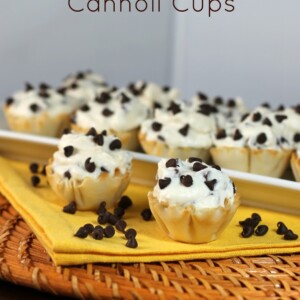 Chocolate Chip Cannoli Cups