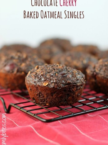 Chocolate Cherry Baked Oatmeal Singles