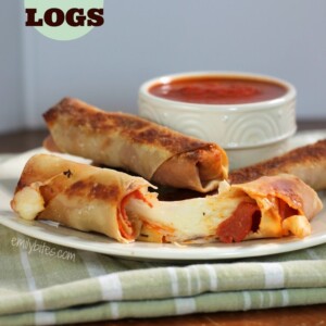 Baked Pizza Logs