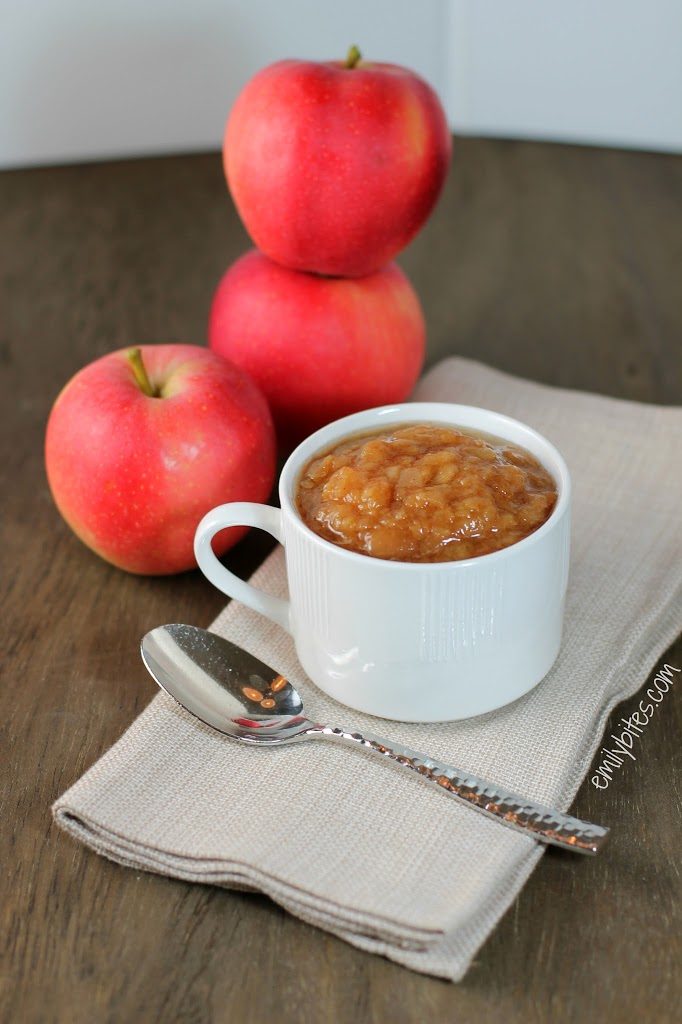 Slow Cooker Applesauce - Emily Bites