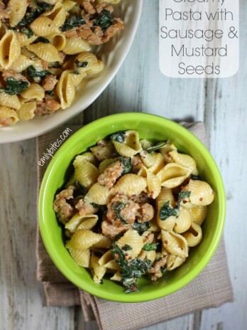Creamy Pasta with Sausage and Mustard Seeds