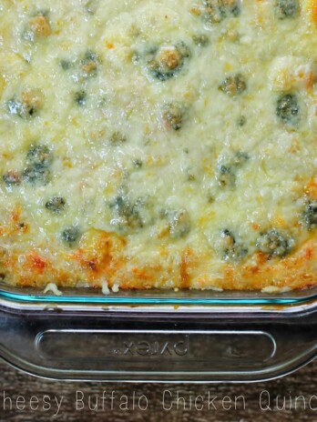 Buffalo Chicken Quinoa Bake