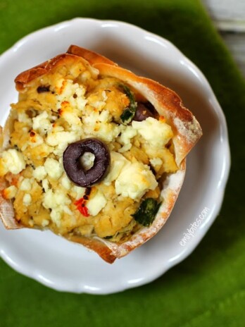 Mediterranean Wonton Cupcakes