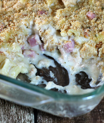 Chicken Cordon Bleu Pasta Bake