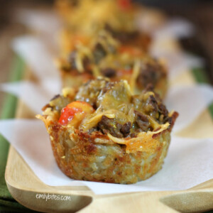 Cheeseburger Hash Brown Cups