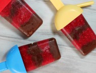 Chocolate Raspberry Pudding Pops