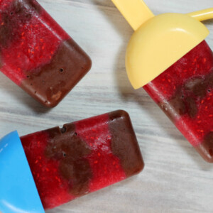 Chocolate Raspberry Pudding Pops