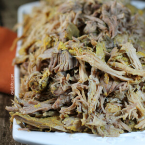 Slow Cooker Mustard Rubbed Pulled Pork