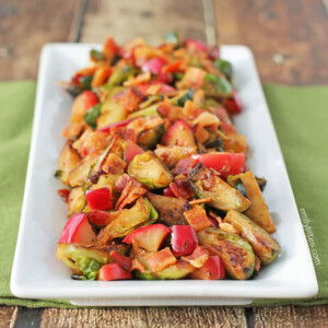 Sauteed Brussels Sprouts and Apples