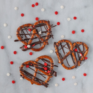 Chocolate Drizzled Pretzels