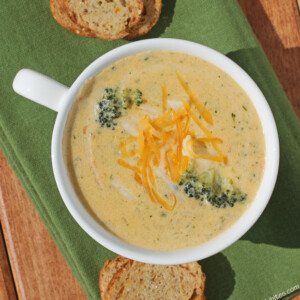 Light Broccoli Cheddar Soup