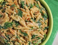 Spinach and Parmesan Orzo