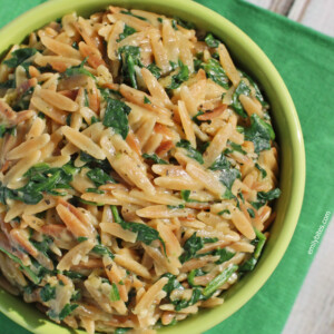 Spinach and Parmesan Orzo